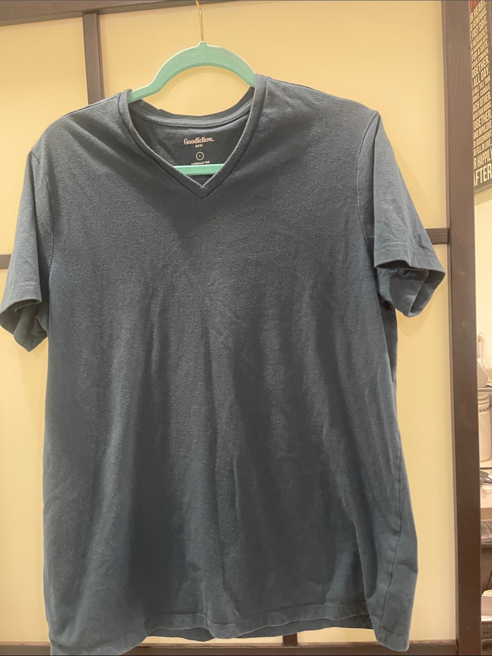Goodfellow & Co Men's V-Neck T-Shirt in Navy